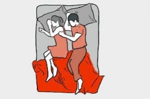 compatibilidad con una persona por la forma de dormir juntos
